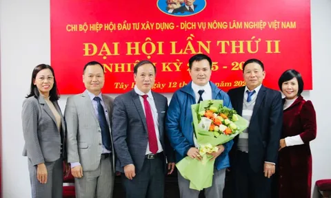 Đại hội Chi bộ Hiệp hội Đầu tư xây dựng - dịch vụ nông lâm nghiệp Việt Nam nhiệm kỳ II 2025-2027 thành công tốt đẹp