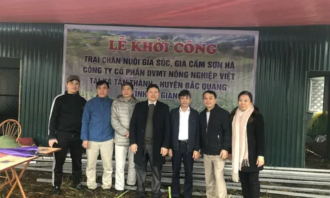 Công ty CP Dịch vụ môi trường nông nghiệp Việt khởi công trại chăn nuôi gia súc, gia cầm tại Hà Giang